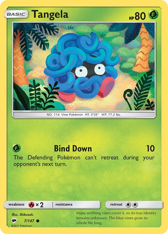 Tangela [7/147] [Burning Shadows] Reverse Holofoil