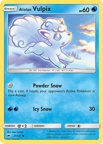 Alolan Vulpix [27/147] [Burning Shadows] Reverse Holofoil