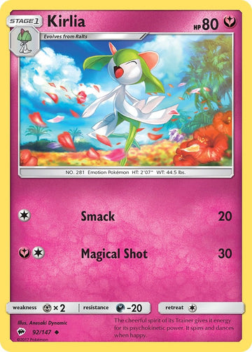 Kirlia [92/147] [Burning Shadows] Reverse Holofoil