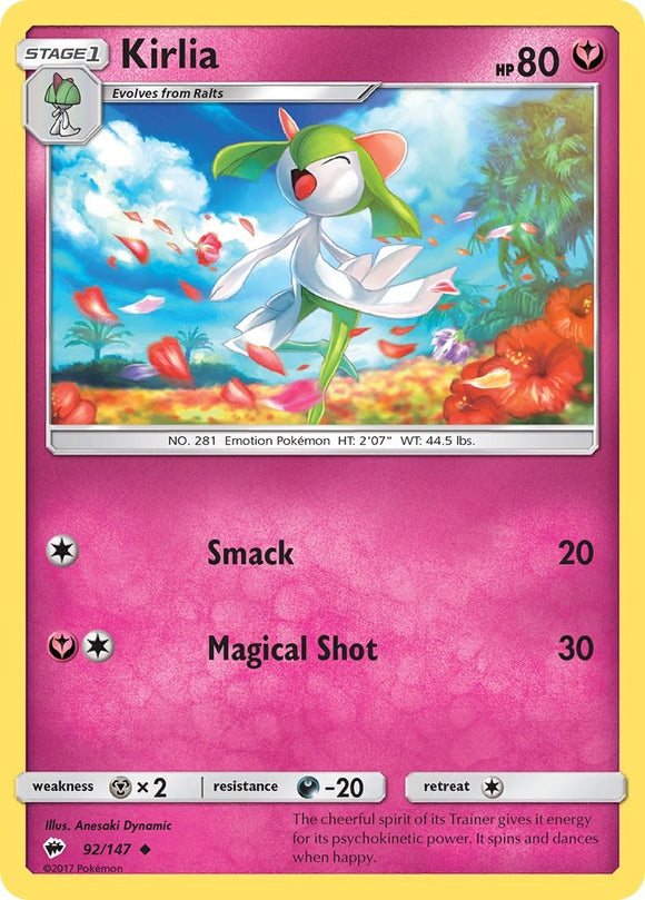 Kirlia [92/147] [Burning Shadows] Reverse Holofoil