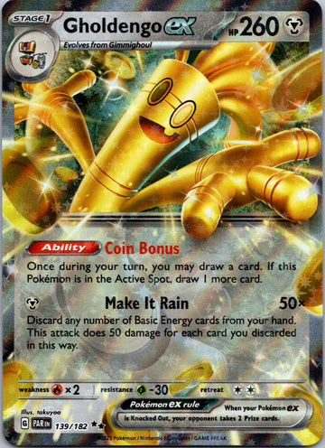 Gholdengo ex (139/182) - [Scarlet & Violet: Paradox Rift] Holofoil