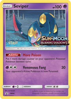 Seviper - SM46 (Prerelease) [Staff] [SM46] [SM Promos] Holofoil