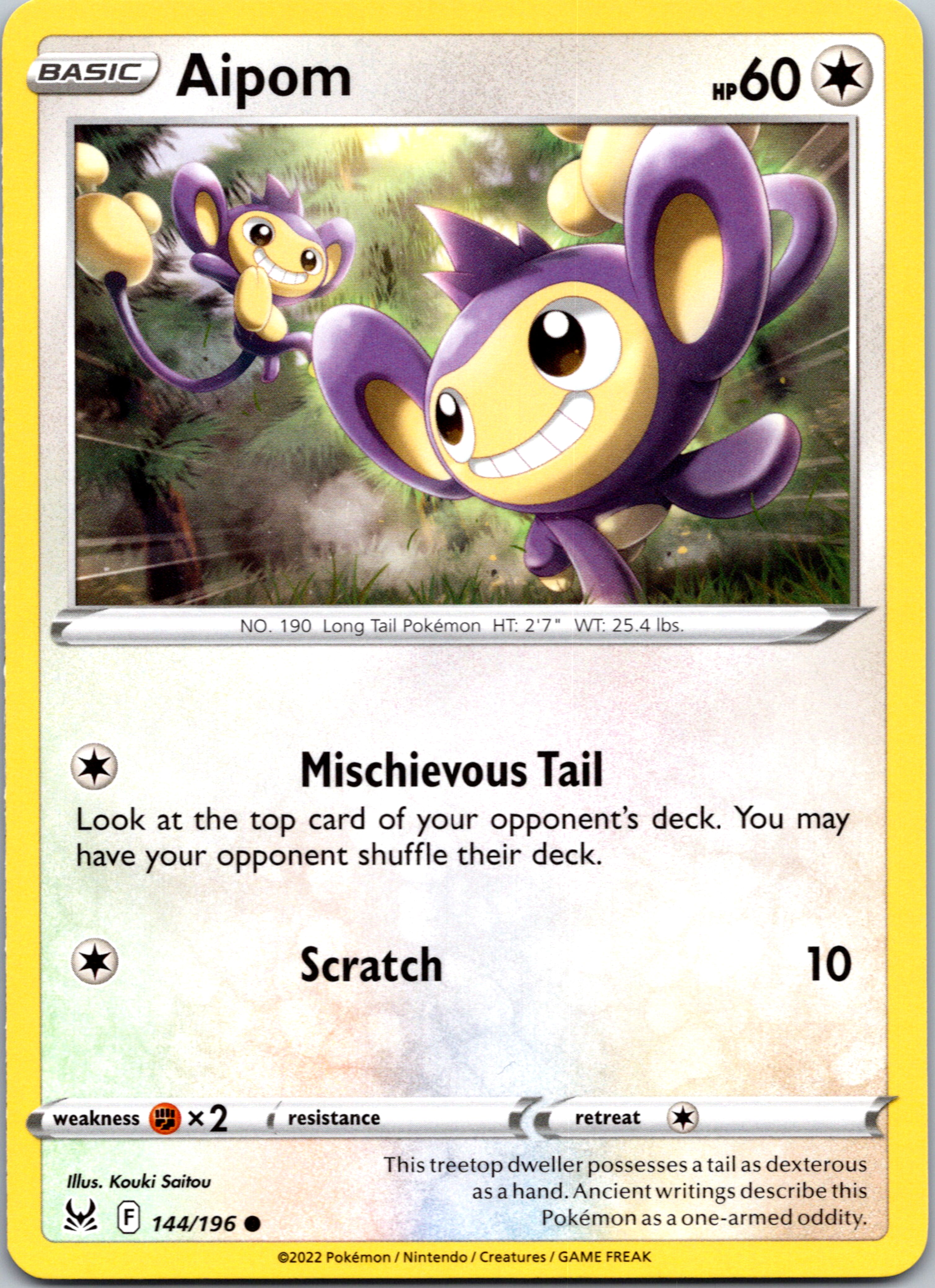 Aipom (144/196) [Sword & Shield: Lost Origin]