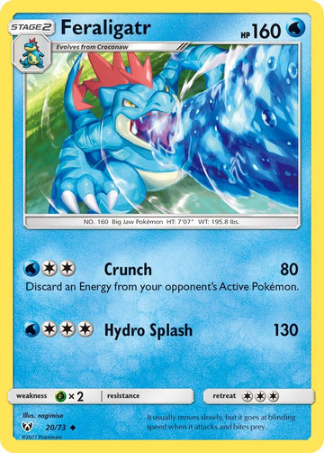 Feraligatr [20/73] [Shining Legends] Reverse Holofoil