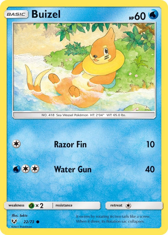 Buizel [22/73] [Shining Legends] Reverse Holofoil