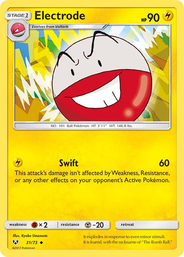 Electrode [31/73] [Shining Legends] Reverse Holofoil