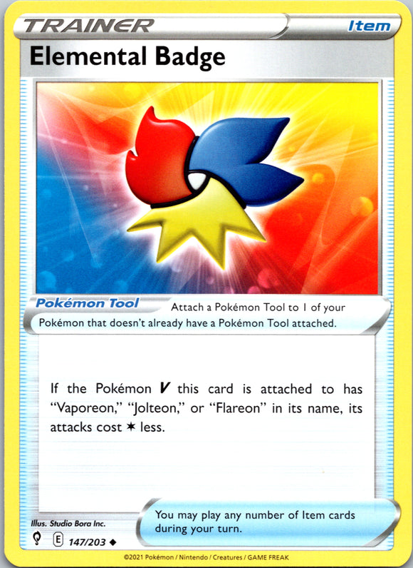 Elemental Badge (147/203) [Sword & Shield: Evolving Skies]