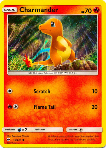 Charmander (018/147) (Premium Collection Promo) [Sun & Moon: Burning Shadows]