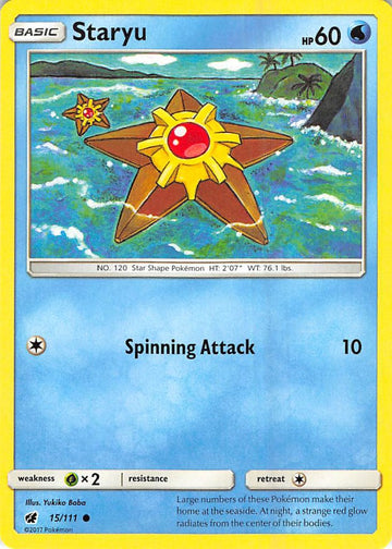 Staryu [15/111] [Crimson Invasion] Reverse Holofoil