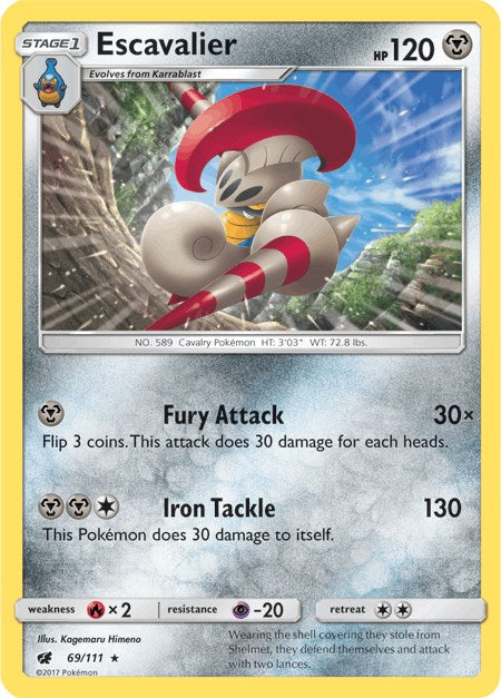 Escavalier [69/111] [SM - Crimson Invasion] Reverse Holofoil
