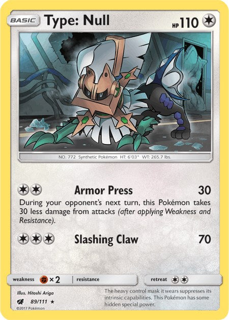 Type: Null [89/111] [Crimson Invasion] Holofoil