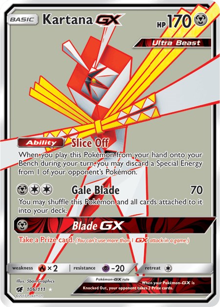 Kartana GX (Full Art) [106/111] [Crimson Invasion] Holofoil