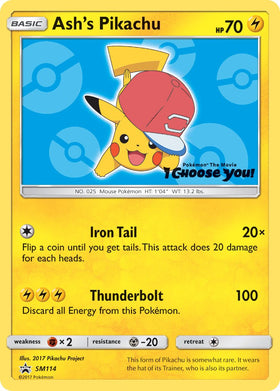 Ash's Pikachu - SM114 [SM114] [SM Promos]