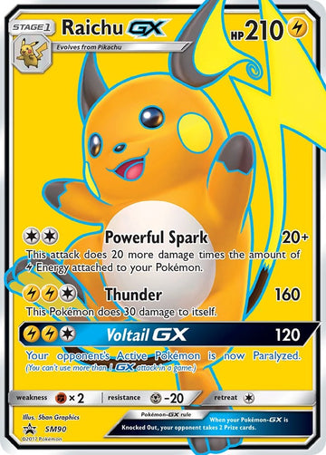 Raichu GX - SM90 [SM90] [SM Promos] Holofoil