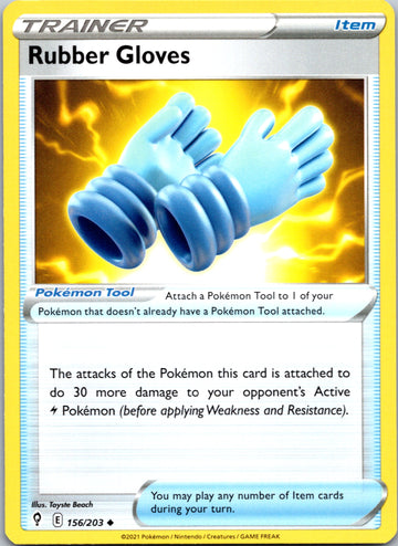 Rubber Gloves (156/203) [Sword & Shield: Evolving Skies]
