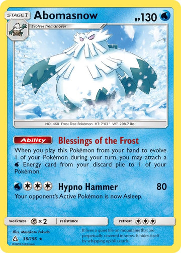 Abomasnow [38/156] [Ultra Prism] Reverse Holofoil