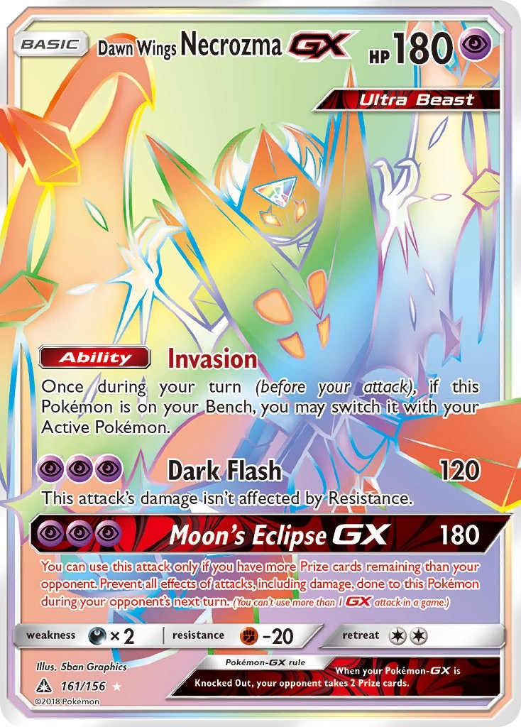 Dawn Wings Necrozma GX (Secret Rare) [161/156] [Ultra Prism] Holofoil