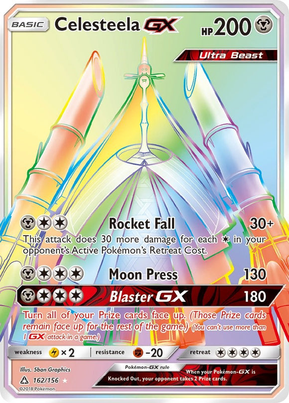 Celesteela GX (Secret Rare) [162/156] [Ultra Prism] Holofoil