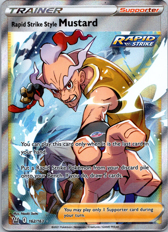 Rapid Strike Style Mustard (Full Art) [162/163] [SWSH05: Battle Styles]