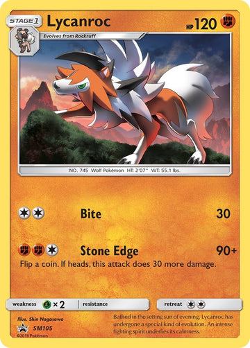 Lycanroc - SM105 [SM105] [SM Promos] Holofoil