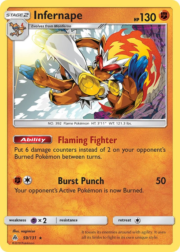 Infernape [59/131] [SM - Forbidden Light] Reverse Holofoil