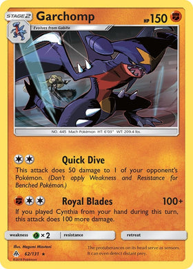 Garchomp [62/131] [SM - Forbidden Light] Reverse Holofoil