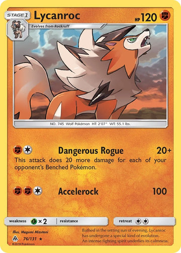 Lycanroc [76/131] [SM - Forbidden Light] Reverse Holofoil