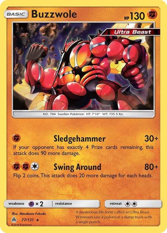 Buzzwole [77/131] [SM - Forbidden Light] Reverse Holofoil
