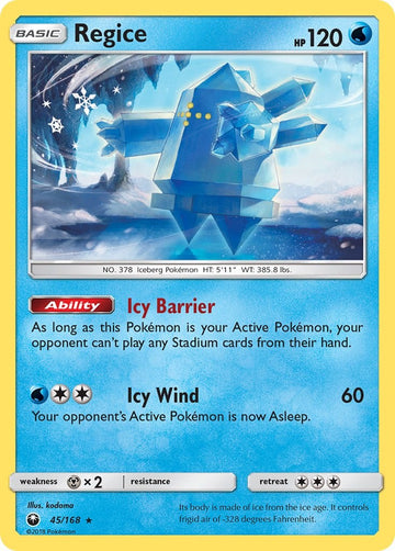 Regice [45/168] [Celestial Storm] Reverse Holofoil
