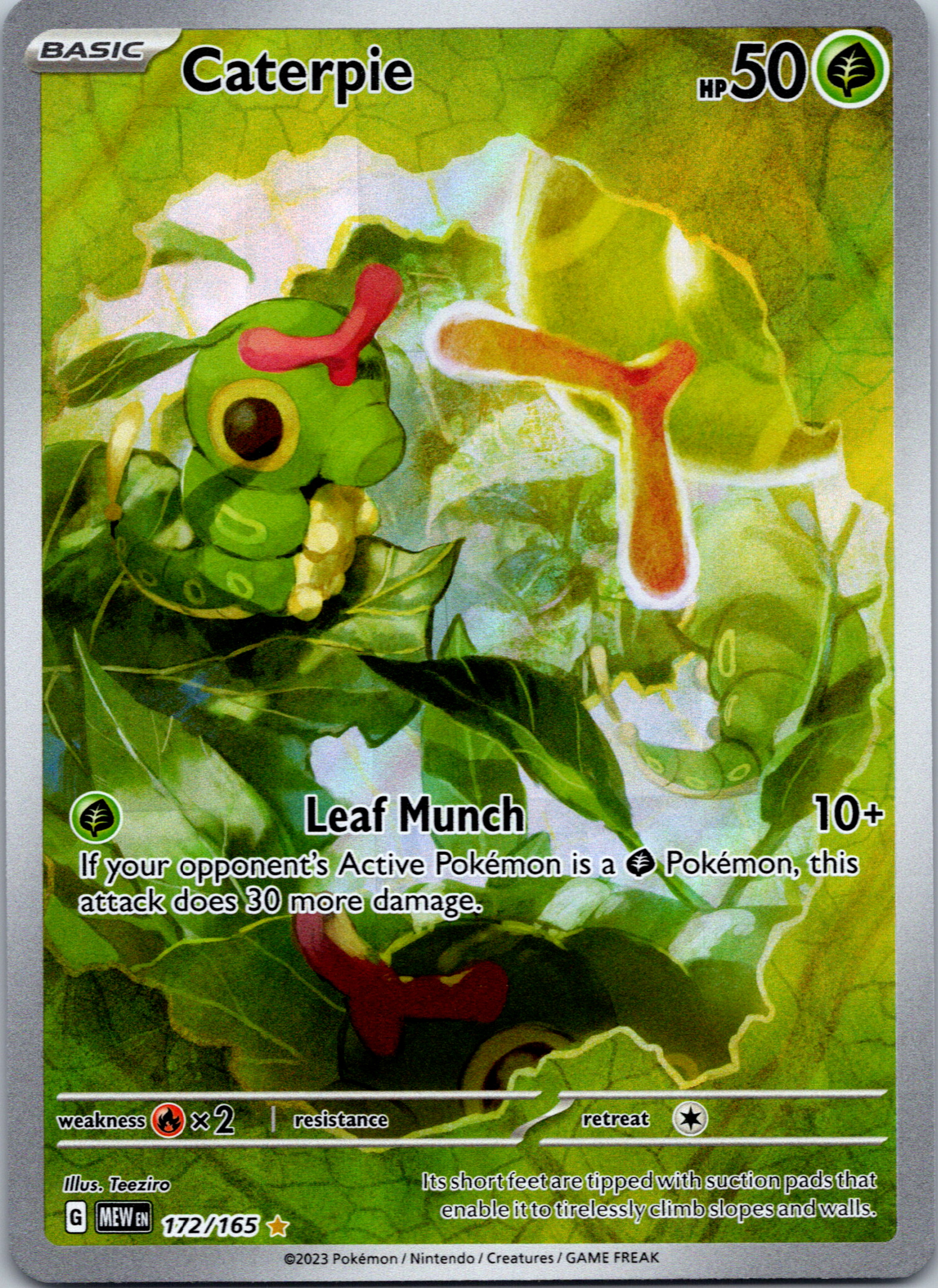 Caterpie (172/165) [Scarlet & Violet:  151] Holofoil