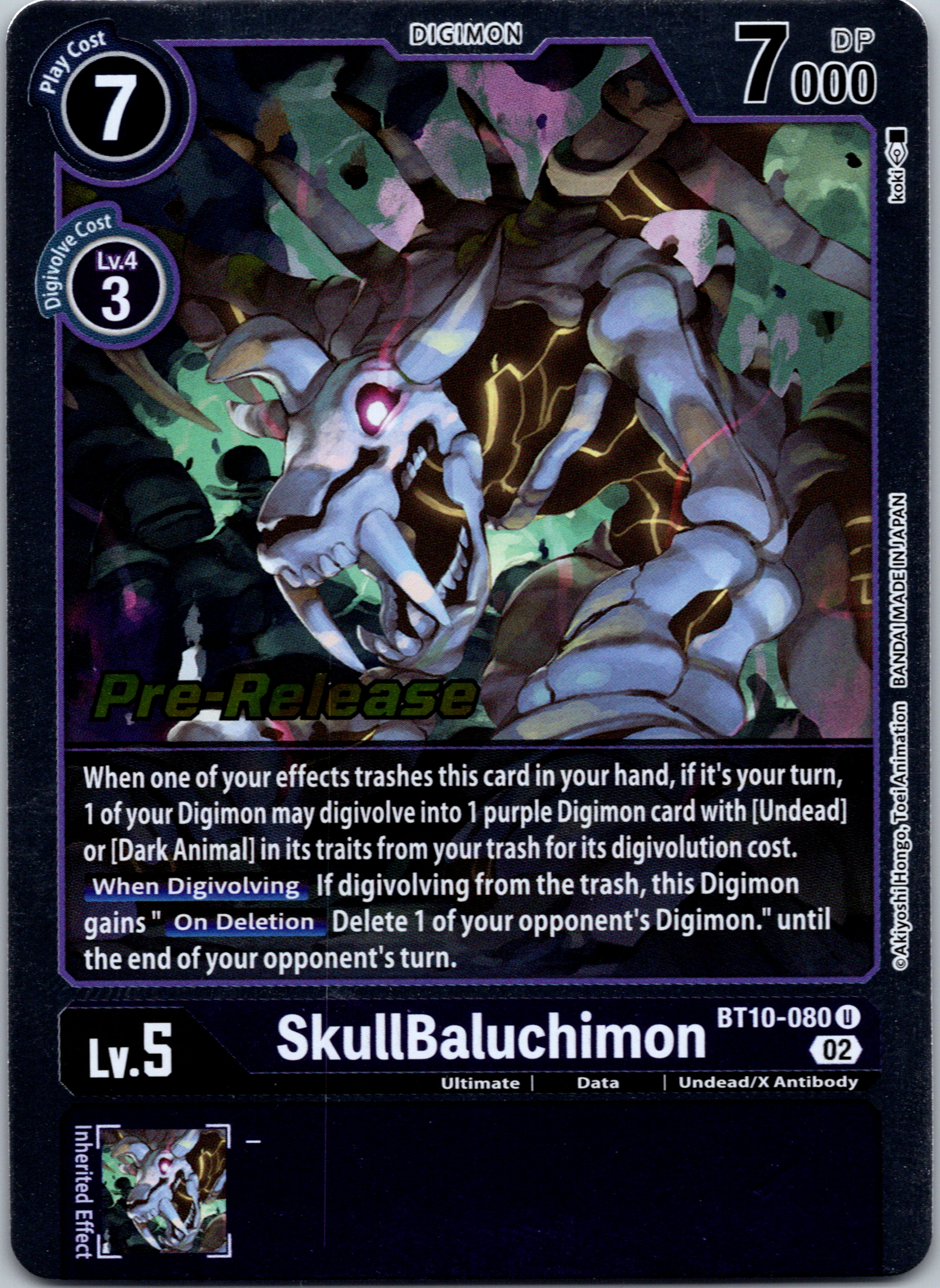 SkullBaluchimon [BT10-080] [Xros Encounter Pre-Release Cards] Normal