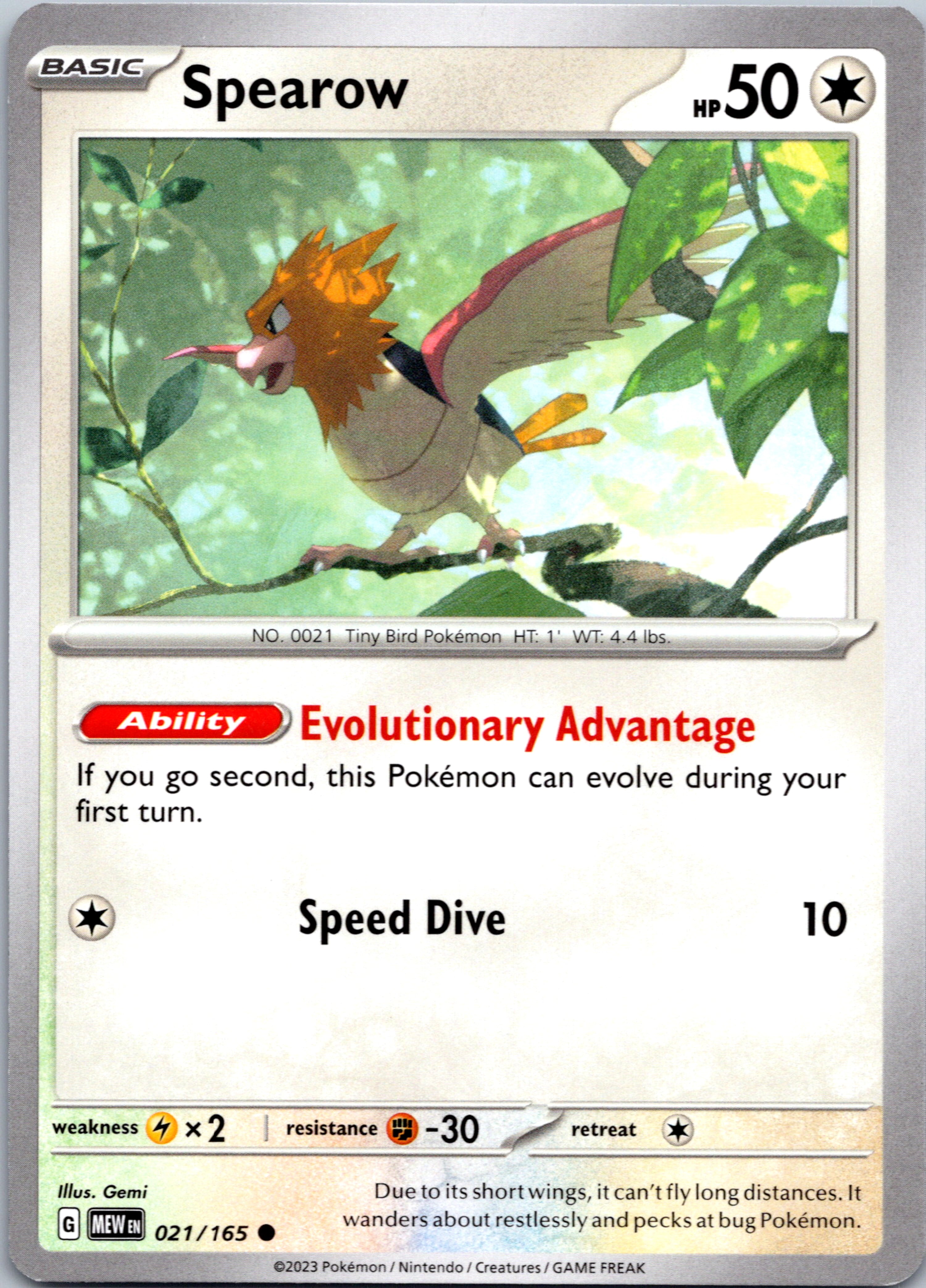 Spearow (021/165) [Scarlet & Violet:  151]