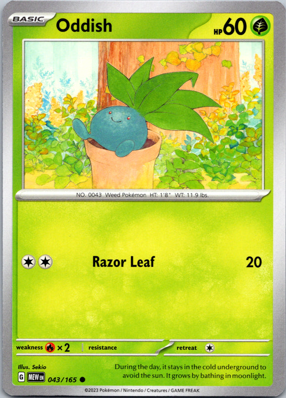 Oddish (043/165) [Scarlet & Violet:  151]