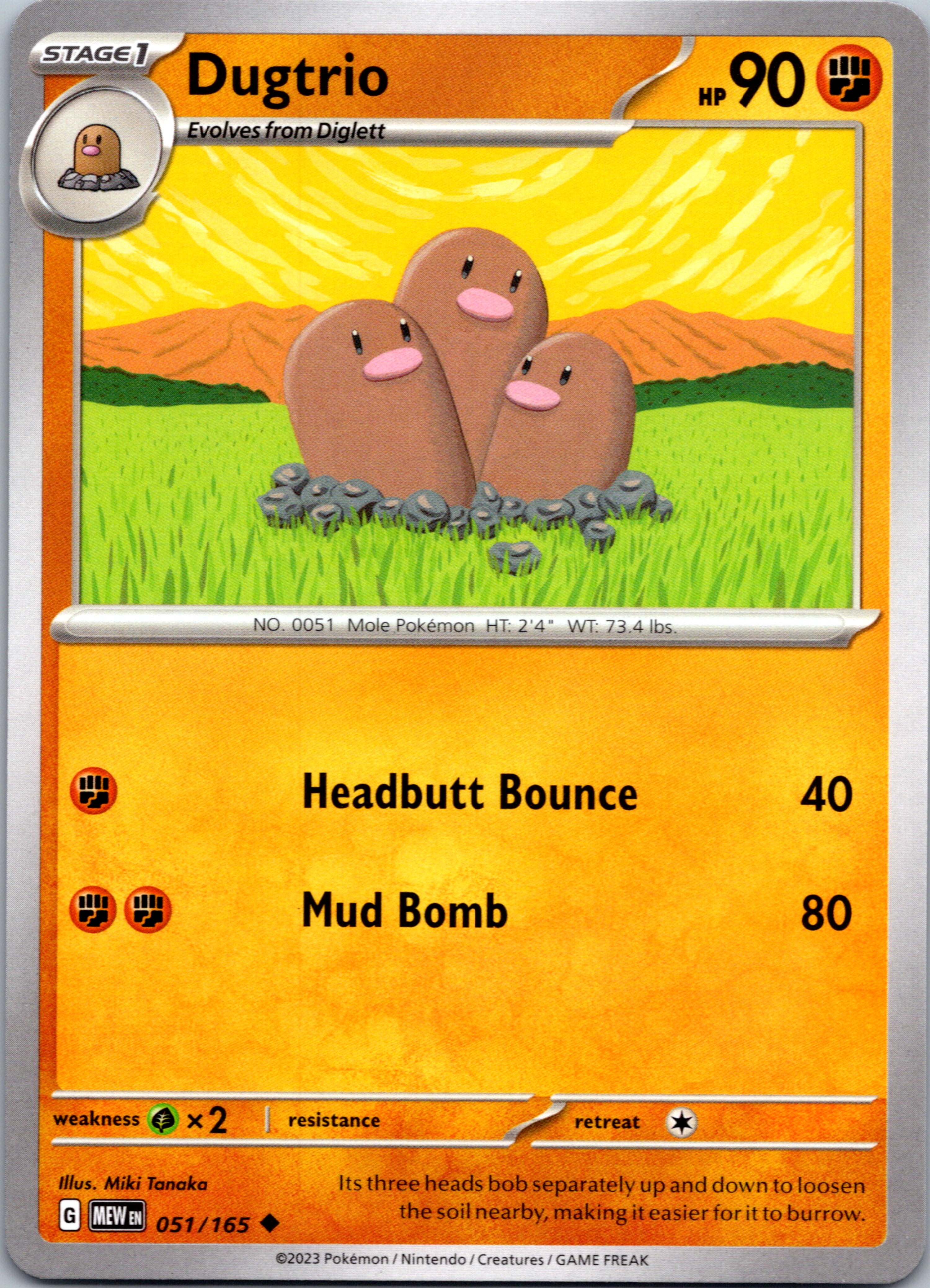 Dugtrio (051/165) [Scarlet & Violet:  151]