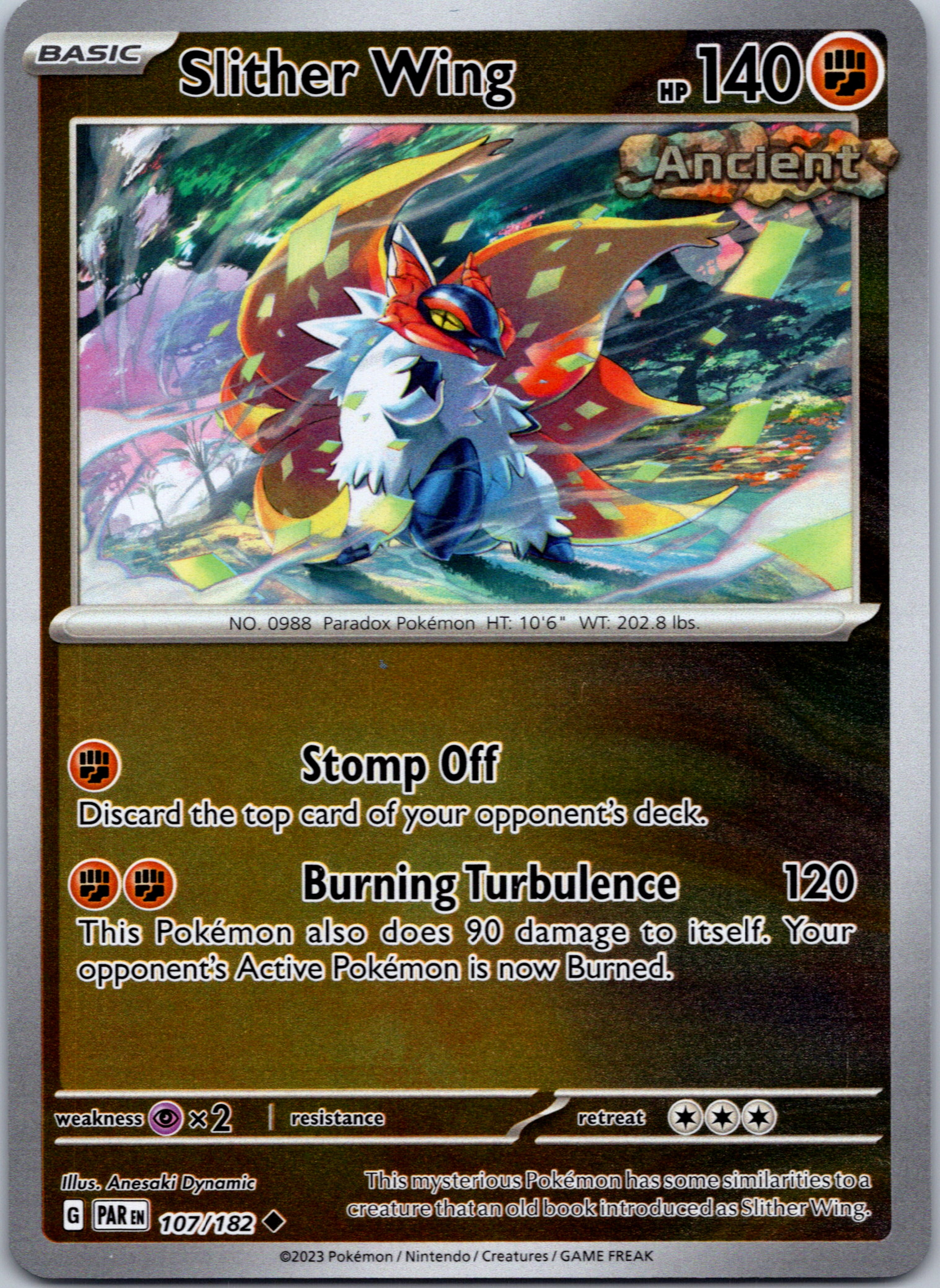 Slither Wing (107/182) - [Scarlet & Violet: Paradox Rift] Reverse Holofoil