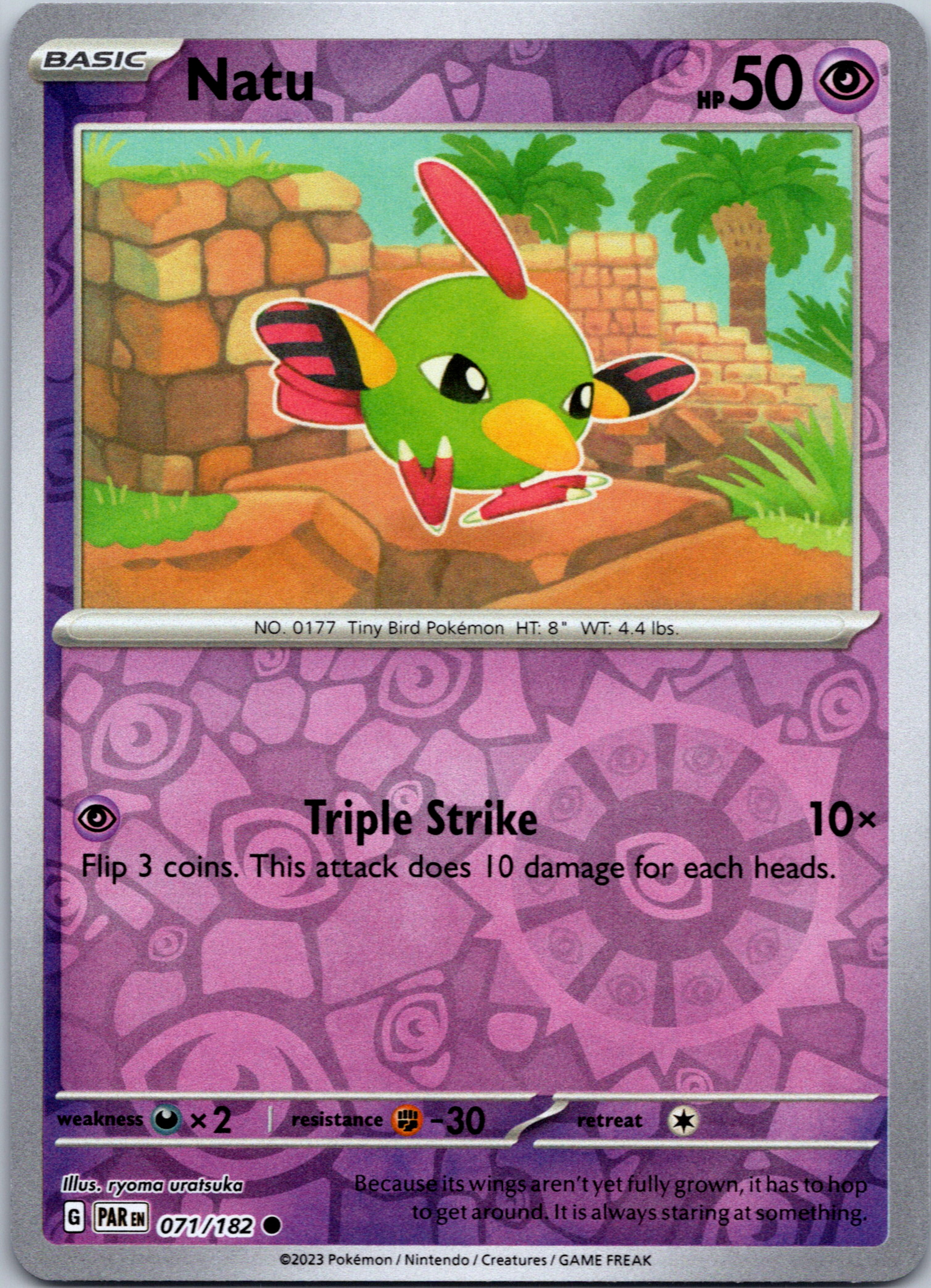 Natu (071/182) - [Scarlet & Violet: Paradox Rift] Reverse Holofoil