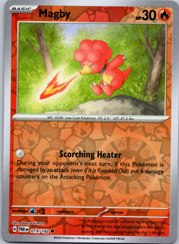 Magby (019/182) - [Scarlet & Violet: Paradox Rift] Reverse Holofoil