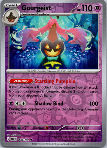 Gourgeist (078/182) - [Scarlet & Violet: Paradox Rift] Reverse Holofoil