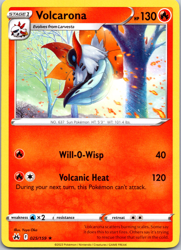 Volcarona (025/159) [Sword & Shield: Crown Zenith]