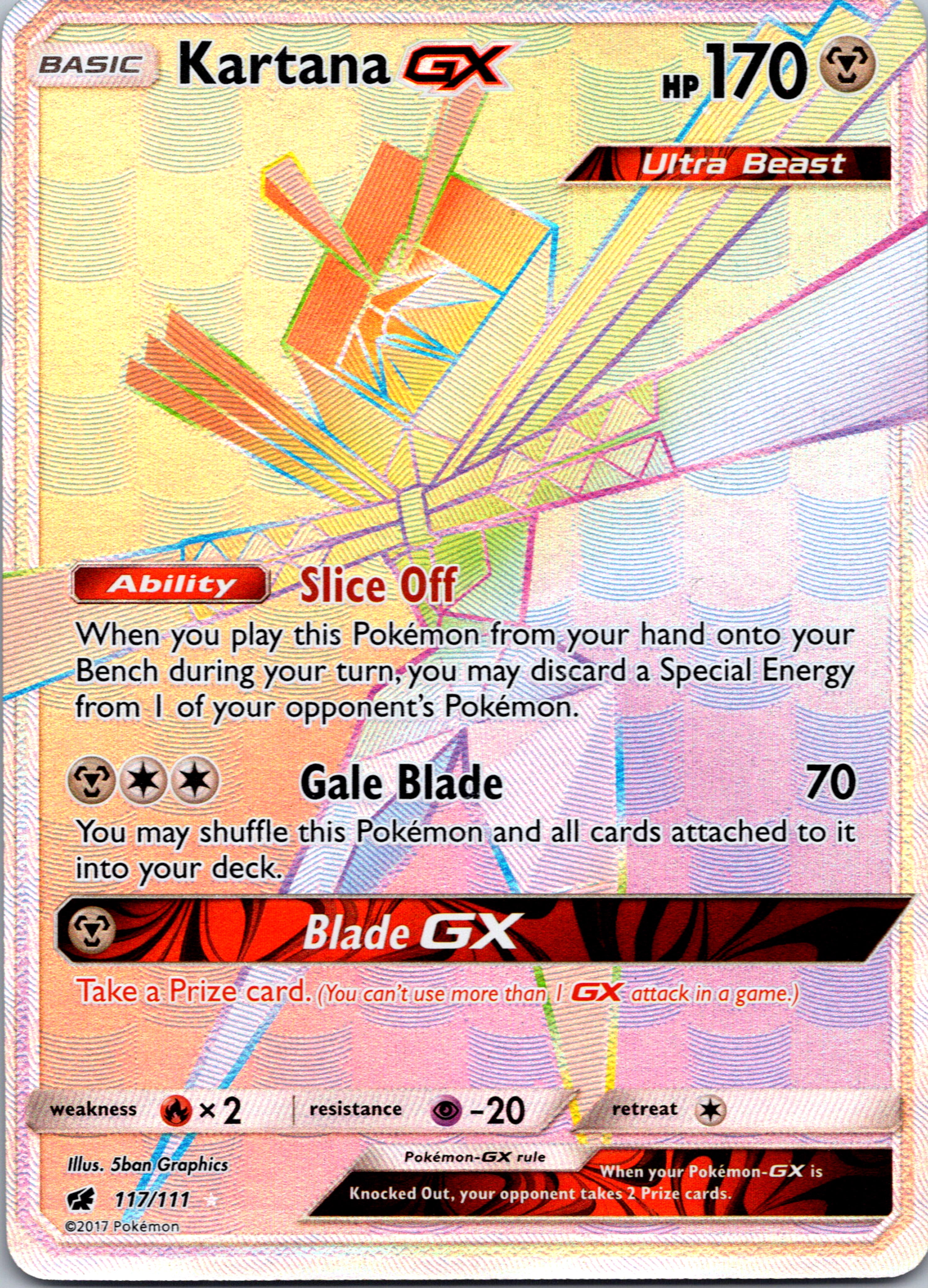 Kartana GX (Secret) (117/111) [SM - Crimson Invasion]