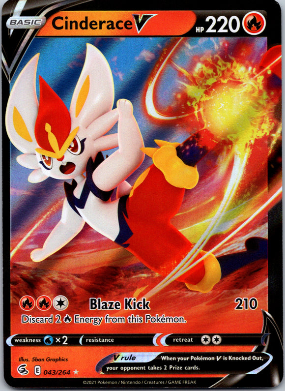 Cinderace V (043/264) [Sword & Shield: Fusion Strike]