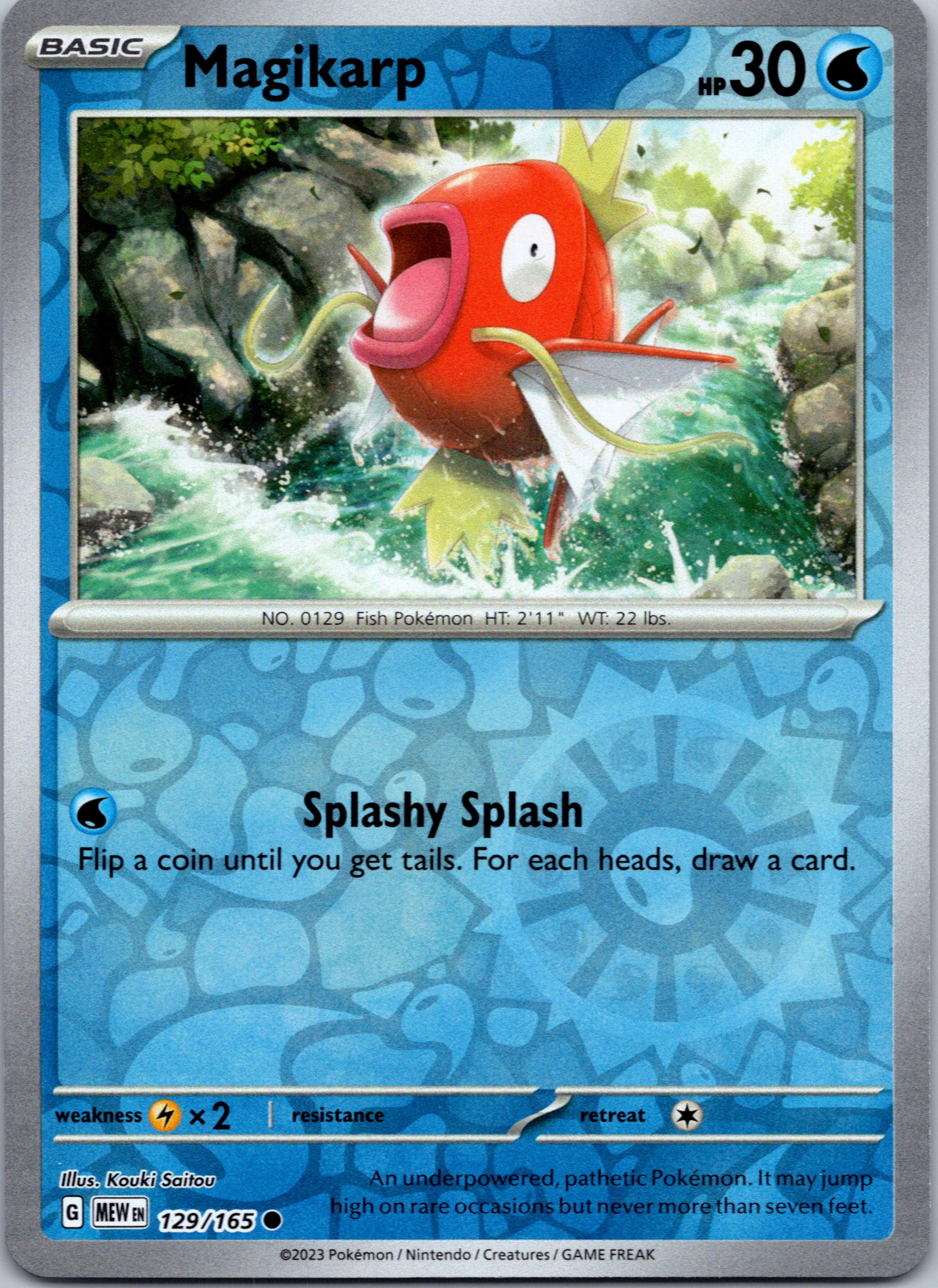 Magikarp (129/165) [Scarlet & Violet:  151] Reverse Holofoil