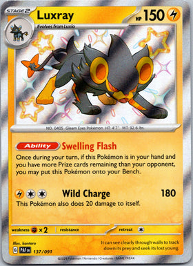Luxray [137/091] - (Paldean Fates) Holofoil