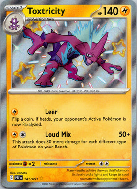 Toxtricity [141/091] - (Paldean Fates) Holofoil