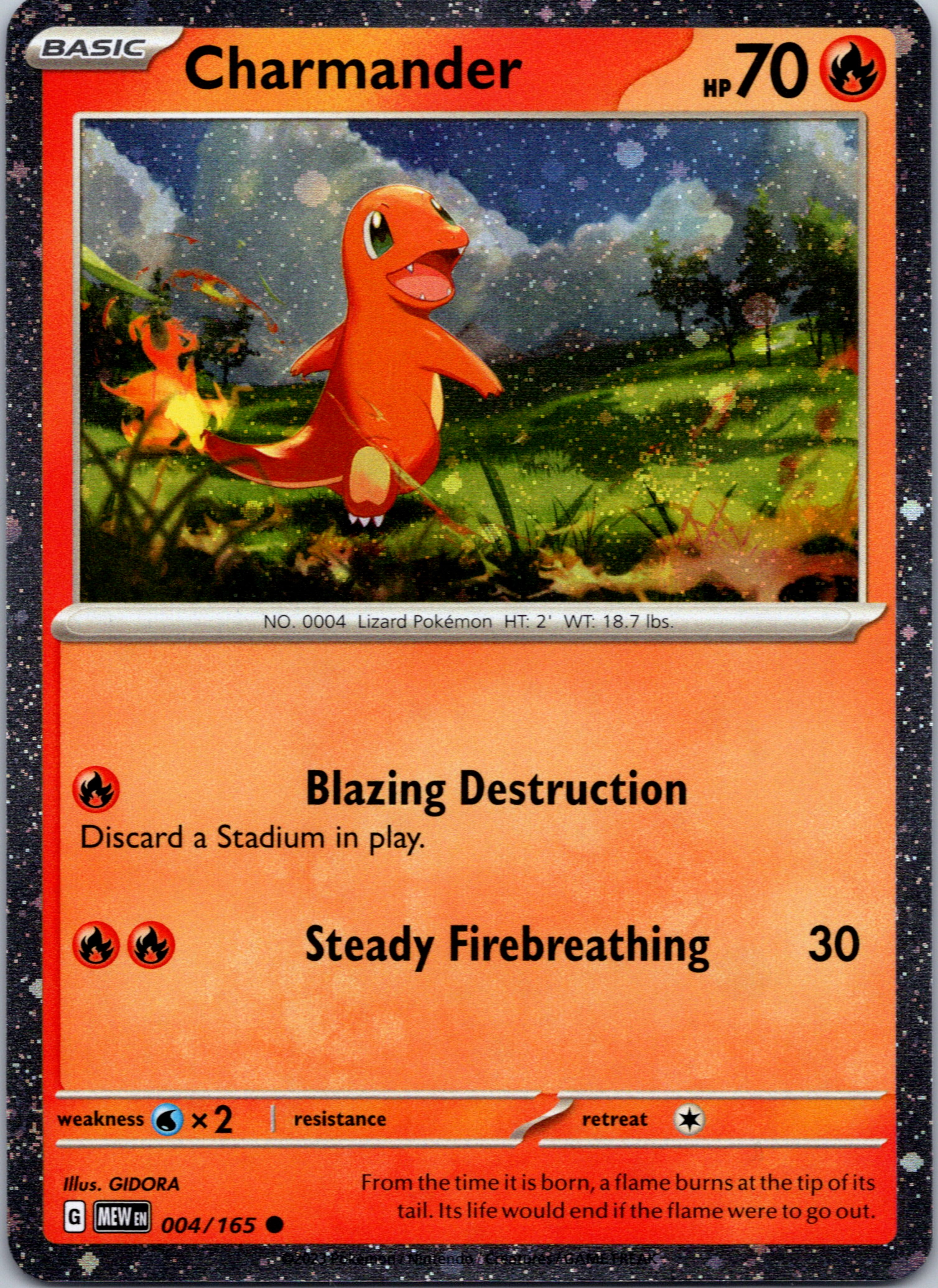 Charmander - 004/165 (Cosmos Holo) - (SV Scarlet & Violet Promo Cards) Holofoil