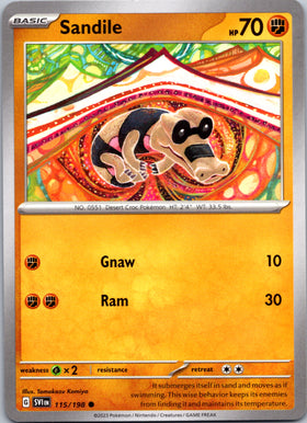 Sandile (115/198) [Scarlet & Violet: Base Set]