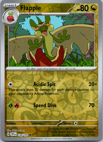 Flapple [139/191] - (Surging Sparks) Reverse Holofoil