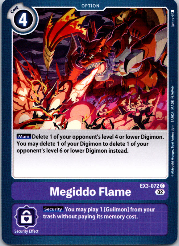 Megiddo Flame [EX3-072] [Draconic Roar] Normal