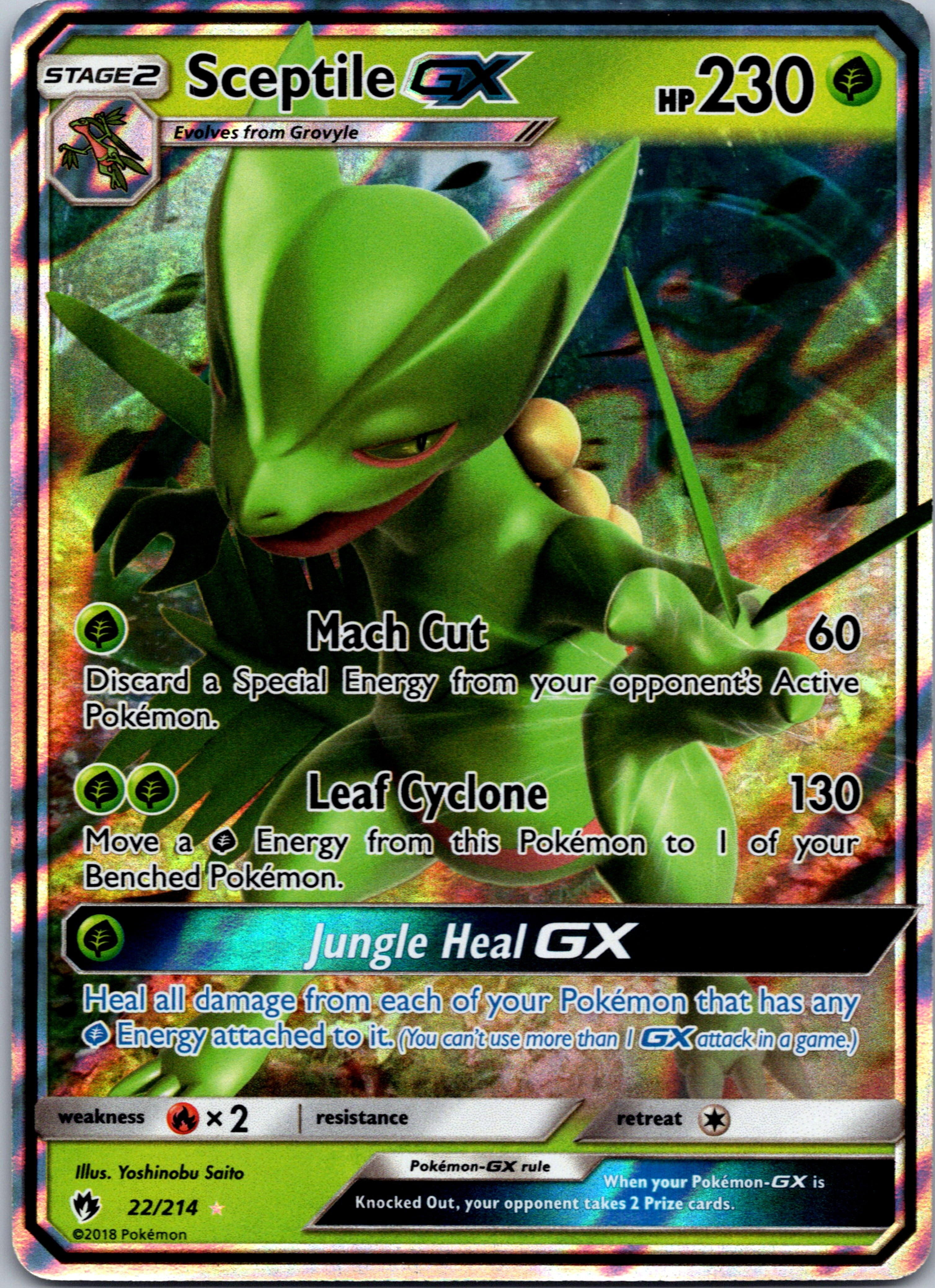 Sceptile GX (022/214) [Sun & Moon: Lost Thunder]