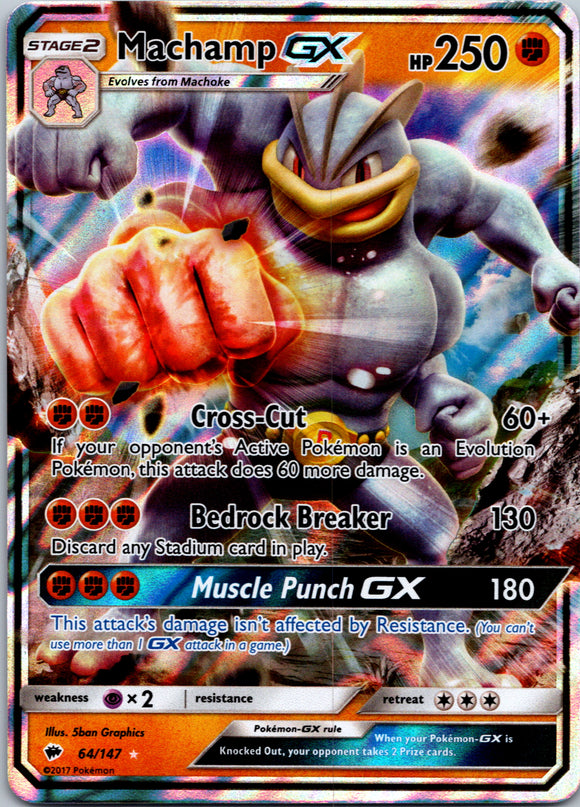 Machamp GX (064/147) [Sun & Moon: Burning Shadows]
